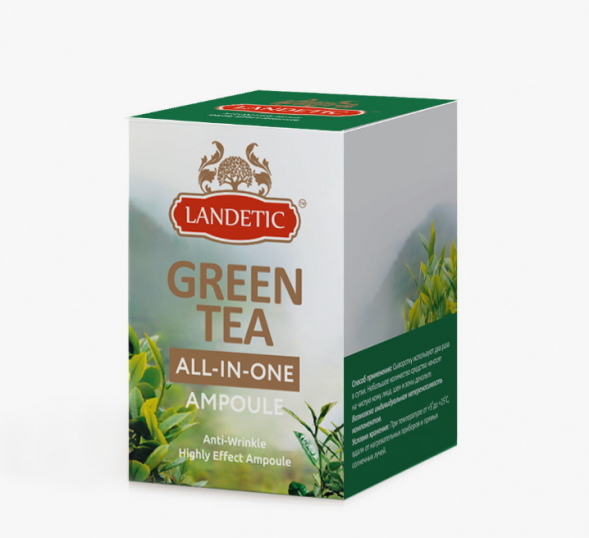 Ампульная сыворотка для лица с экстрактом зеленого чая (Green Tea Landetic) 50 мл