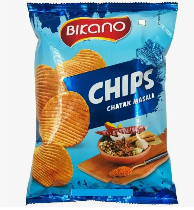 Чипсы картофельные со специями (Chips Chatak Masala Bikano) 60 г