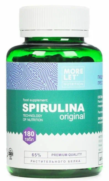 Спирулина Ориджинал (Spirulina Original Morelet) 180 табл