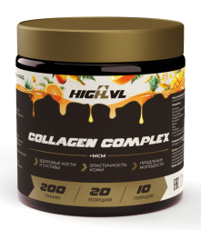 Коллаген комплекс и МСМ со вкусом тропик (Collagen Complex and MSM HIGHLVL Naturalsupp) 200 г (20 порций)