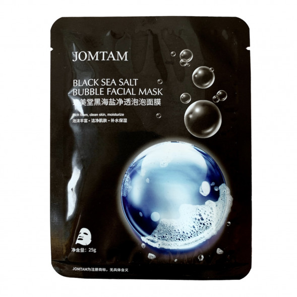 Маска пузырьковая для лица с солью Черного моря (Black Sea Salt Bubble Facial Mask Jomtam) 25 мл