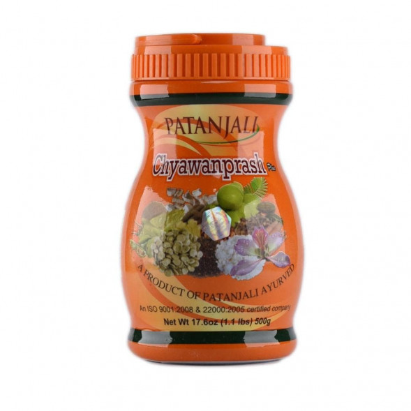 УЦЕНКА! Чаванпраш Патанджали ПОМЯТА БАНКА (Chyawanprash Patanjali) 500 г