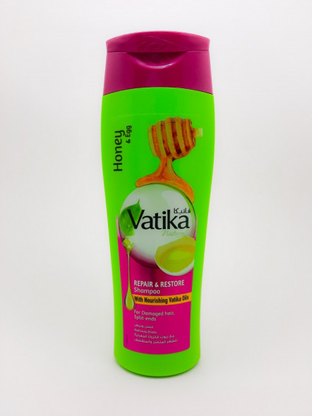 Шампунь Мед и Яйцо Исцеление и Восстановление Дабур Ватика (Shampoo Dabur Vatika Honey and Egg Repair and Restore) 400 мл