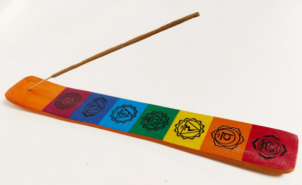 Подставка под благовония лыжа Семь чакр 26 см х 4 см