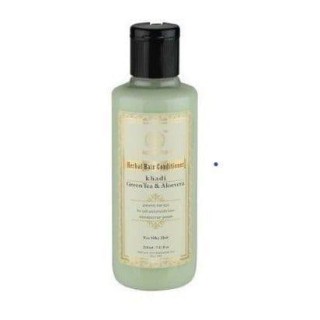 УЦЕНКА! Кондиционер Зеленый чай и Алоэ Вера Кхади СРОК ДО 09.2026 (Conditioner Green Tea Aloe Vera Khadi) 210 мл