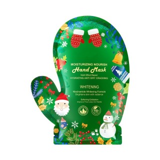 Маска-рукавичка для рук увлажняющая от трещин Новогодняя (Hand Mask Hydrating Anti Dry Cracking HCHANA) 2 шт