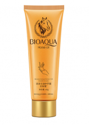 Крем для рук с лошадиным жиром (Bioaqua Moisturizing Horse Oil Hand Cream) 60 г
