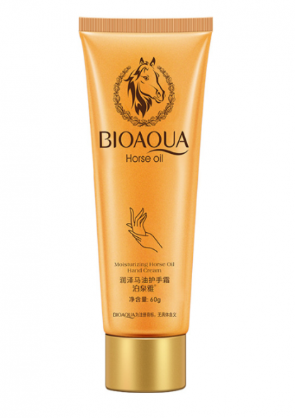 Крем для рук с лошадиным жиром (Bioaqua Moisturizing Horse Oil Hand Cream) 60 г