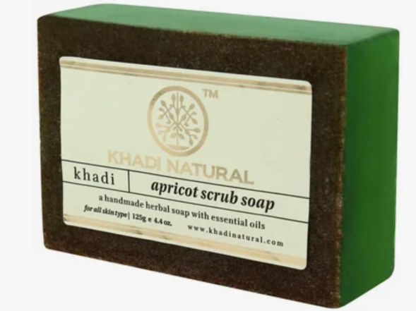 Мыло-Скраб Абрикос Кхади (Khadi Apricot Scrub Soap) 125 г