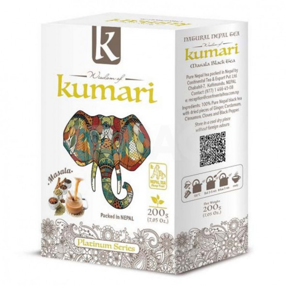 Чай черный среднелистовой непальский Масала Кумари (Black Masala Tea Wisdom of Kumari) 200 г