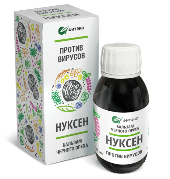 Бальзам Черного Ореха Нуксен Против вирусов (Фитэко) 100 мл