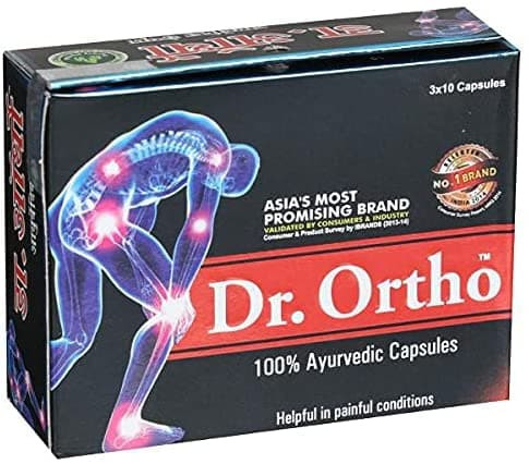Капсулы от боли в суставах Доктор Орто (Dr. Ortho Ayurvedic Capsules) 30 капсул