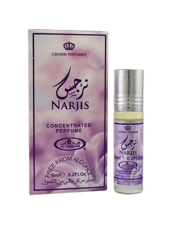 Масляные духи арабские Нарджис Аль-Рехаб (Concentrated Perfume Narjis Al-Rehab) 6 мл