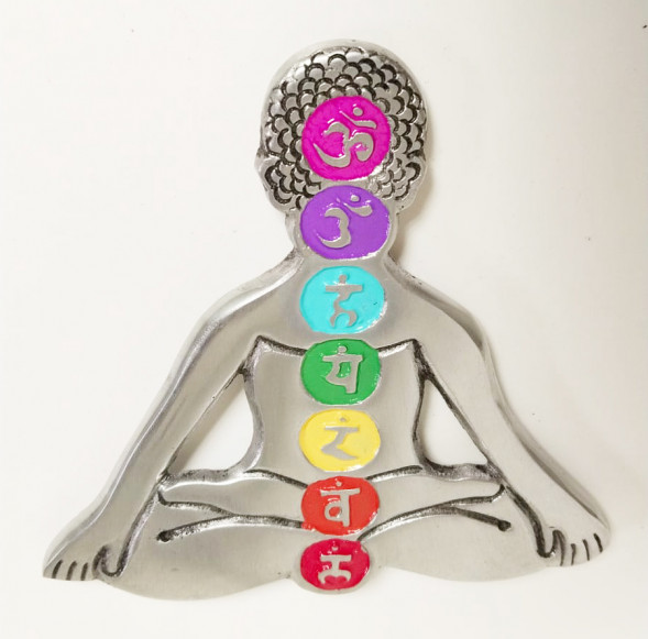 Подставка под благовония металл Семь чакр 11 см х 11 см