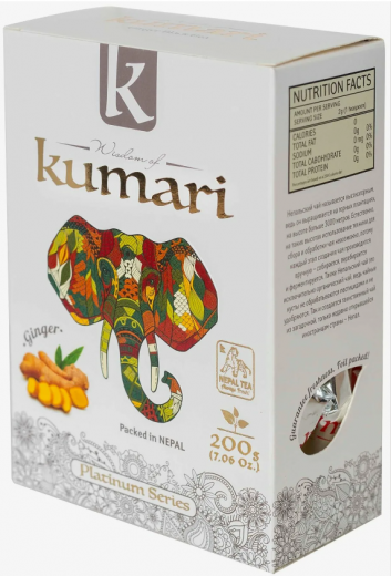 Чай черный непальский с Имбирем Кумари (Balck Tea with Ginger Wisdom of Kumari) 200 г — 