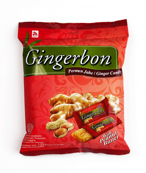 Имбирные конфеты с арахисовым маслом Джинджербон (Ginger candy Gingerbon) 125 г