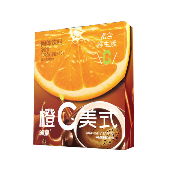 Кофе растворимый американо цитрусовый со вкусом апельсина (Orange Vitamin C Americano) 10 стиков по 10 г