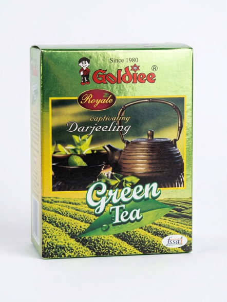 УЦЕНКА! Чай зеленый листовой Дарджилинг Голди ПОМЯТА УПАКОВКА (Green Tea Darjiling Goldiee) 100 г