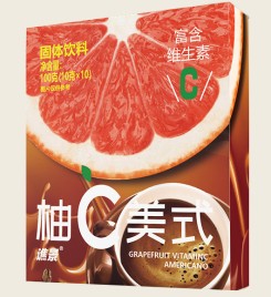 Кофе растворимый американо цитрусовый со вкусом грейпфрута (Grapefruit Vitamin C Americano) 10 стиков по 10 г