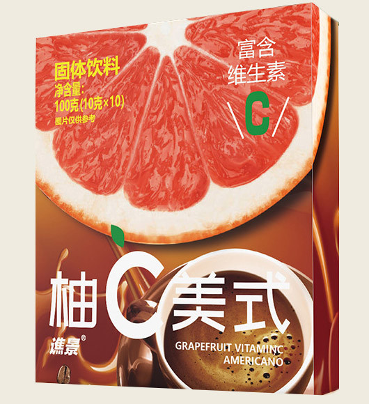 Кофе растворимый американо цитрусовый со вкусом грейпфрута (Grapefruit Vitamin C Americano) 10 стиков по 10 г