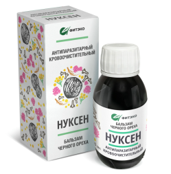 Бальзам Черного Ореха Нуксен Антипаразитарный кровоочистительный (Фитэко) 100 мл