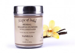 Шампунь сухой травяной Ваниль (Shampoo Powder Vanilla Magic of India) 50 г