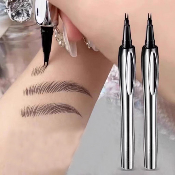 Карандаш для бровей 003 черный с двойной кисточкой водостойкий (Brow stick VIP 003) 0,8 мл