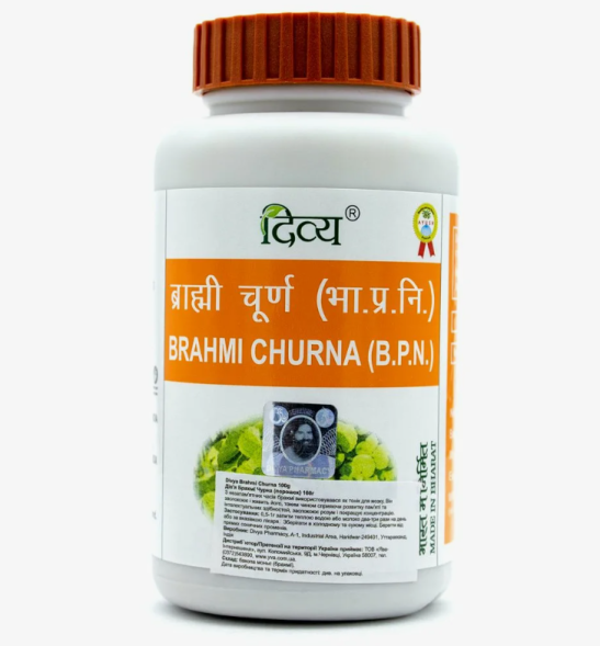 Брами Чурна порошок Дивья (Brahmi Churna Divya Patanjali) 100 г