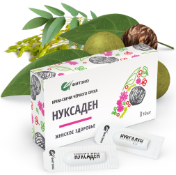 Крем-свечи Черного Ореха Нуксаден Женское здоровье (Фитэко) 10 штук по 2 г