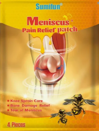 Пластырь китайский обезболивающий на колено Мениск (Meniscus Pain relief Patch Sumifun) 4 шт