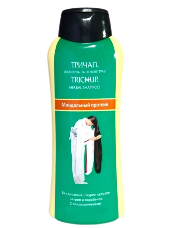 Шампунь для волос Миндальный протеин Тричуп Васу ОАЭ (Trichup Shampoo Almond Protein Vasu) 200 мл
