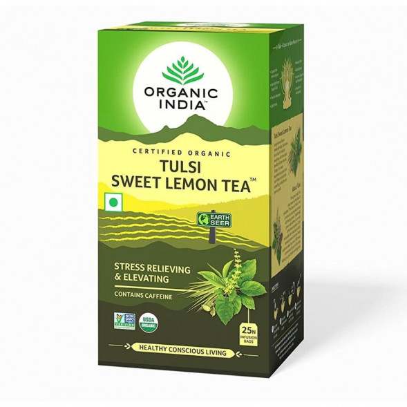 Чай Тулси Сладкий Лимон Органик Индия (Tulsi Sweet Lemon Tea Organic India) 25 пакетиков