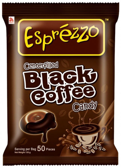 Леденцы Эспрессо Черный кофе (Esprezzo Black Coffee Candy Agel) 50 шт