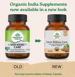 Капсулы Забота о Печени и Почках Органик Индия (Liver-Kidney Care Organic India) 60 капсул