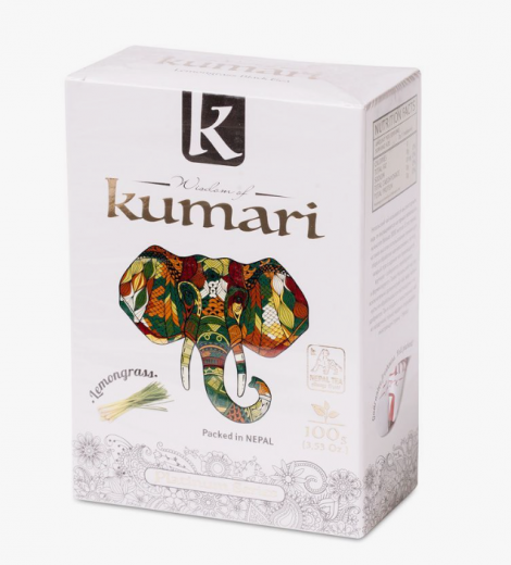 Чай черный непальский байховый листовой с Лемонграсс Кумари (Wisdom of Kumari Lemongrass Tea) 100 г — 
