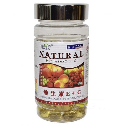 Витамин Е+С (Vitamins E+C Natural) 100 капсул