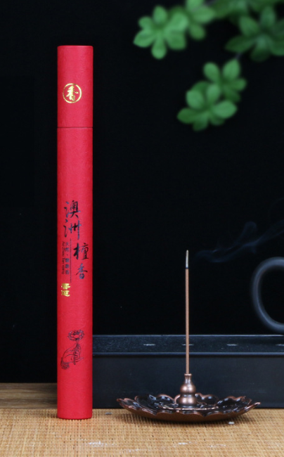 Китайские палочки благовония в тубе Австралийское сандаловое дерево (Chinese incense Sandalwood) 20 г (40 шт)