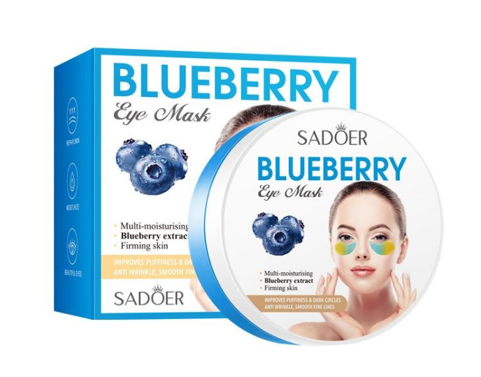 Патчи с черникой для кожи вокруг глаз (Eye Mask Blueberry Sadoer) 80 г (60 шт)