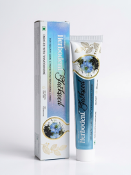 Зубная паста с черным тмином без фтора и парабенов Хербодент (Blackseed Toothpaste Herbodent) 185 г