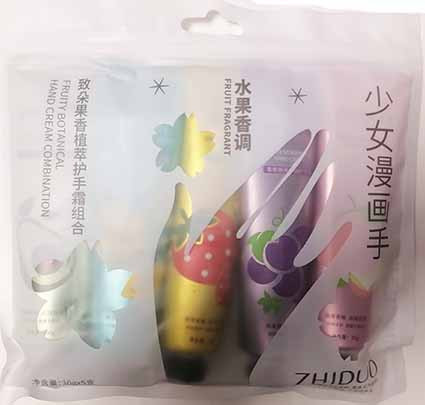 Набор кремов для рук: персик грейпфрут клубника лимон авокадо (Zhiduo Fruity Botanical Hand Cream set) 5 шт x 30 г