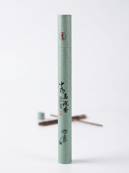 Китайские палочки благовония в тубе Черное агаровое дерево (Chinese incense Wu Chen Xiang) 20 г (40 шт)