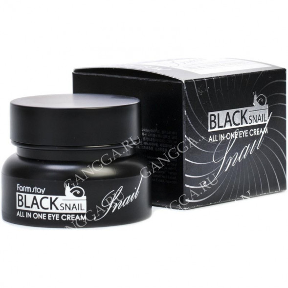 Крем с муцином улитки черной (Black Snail All in One Cream FarmStay) 100 мл