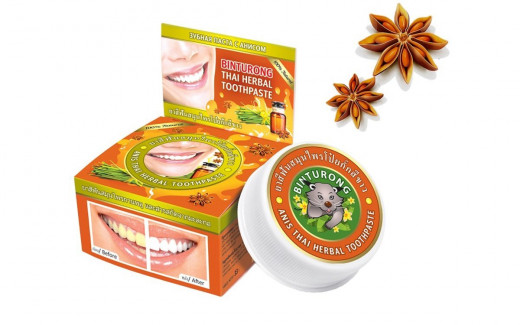 Зубная паста с экстрактом аниса (Binturong Anise Thai Herbal Toothpaste) 33 г — 