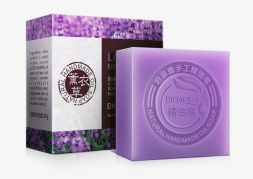 Мыло для лица и тела с маслом Лаванды (Lavender Essential Oil Soap Bioaqua) 100 г