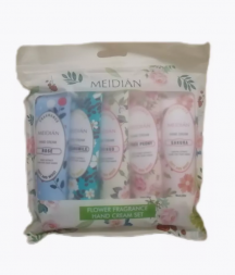 Набор кремов для рук цветочный: ромашка, сакура, роза, пион, азалия (Meidian flower fragrance hand cream set) 5 шт x 30 г