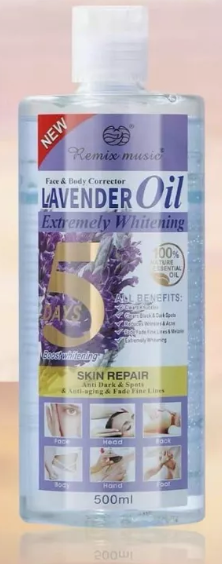 Масло массажное Лаванда для лица и тела (Remix Music Whitening Lavender Oil) 500 мл
