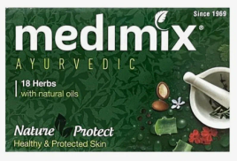 Мыло травяное Медимикс (Medimix Ayurvedic 18-Herbs soap Fast Acting Ayurveda Classic) 75 г