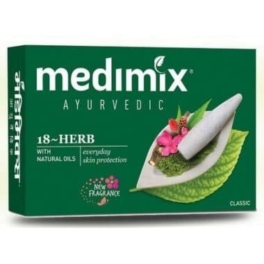 Мыло травяное Медимикс (Medimix Ayurvedic 18-Herbs soap Fast Acting Ayurveda Classic) 75 г