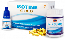 Комплекс для глаз Айсотин Голд (Isotine Gold Jagat Pharma) 4 х 10 мл и 60 капсул