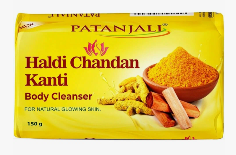Мыло с куркумой и сандалом Патанджали (Haldi Chandan Kanti soap Patanjali) 150 г